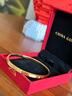 中國(guó)黃金（CHINA GOLD）足金鐲子星點(diǎn)手鐲女士黃金手鐲手環(huán)生日禮物送女友老婆教師節(jié)禮物 【空心加厚】52圈號(hào) 約8.1g 曬單實(shí)拍圖