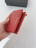 歌若拉女士錢(qián)包2025新款高檔超薄簡(jiǎn)約零錢(qián)包卡包一體短款拉鏈真皮小錢(qián)夾 酒紅色（頭層牛防盜刷） 曬單實(shí)拍圖