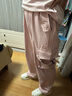 翊尚美休閑褲工裝褲女2025夏季新款小個(gè)子復(fù)古美式顯瘦高腰闊腿褲子女 粉色【升級(jí)飄帶常規(guī)款】 M 【適合95-110斤】 曬單實(shí)拍圖