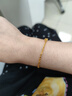 中國黃金（CHINA GOLD）黃金手鏈足金鳳尾手鏈男女手串送媽媽老婆女友節日生日情人節禮物 足金手鏈+禮盒+賀卡+刻字 曬單實(shí)拍圖