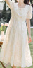 FOX.G碎花連衣裙女士裙子夏天女裝2025夏季新款少女感純欲新品衣服長(zhǎng)裙 韓版仙女泡泡袖碎花長(zhǎng)裙 L 【建議110-120斤】 曬單實(shí)拍圖