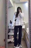 籬人歸小香風(fēng)格子外套男裝春秋款休閑寬松百搭ins潮牌痞帥高街情侶夾克 白色外套 L 曬單實(shí)拍圖