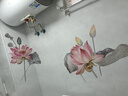 衛生間貼畫(huà)廁所補洞裝飾洗澡間防水3d立體荷花房間墻面瓷磚墻貼紙 水墨荷 曬單實(shí)拍圖