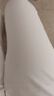 真維斯休閑褲女2025秋季修身顯瘦開(kāi)叉九分高腰休閑西裝褲白色L 曬單實(shí)拍圖
