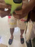 衣然呈品彩色發(fā)泡休閑短褲男夏季潮牌復古痞帥時(shí)尚簡(jiǎn)約寬松百搭五分褲子男 杏色 L【建議110-130斤】 曬單實(shí)拍圖