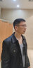 Show Stage真皮皮衣男翻領(lǐng)修身短款機車頭層牛皮夾克單排扣時尚皮衣青年外套 黑色 4XL 曬單實拍圖