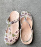維布倫（VEBLEN）大碼洞洞鞋女夏季厚底防滑沙灘鞋廣場(chǎng)舞透氣耐臟包頭果凍鞋 彩虹星球金色 37 曬單實(shí)拍圖