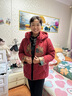 半繪媽媽中老年女裝秋冬款棉服女短款冬裝加厚大碼60歲70老人奶奶太太 紅色 2XL [推薦106-120斤] 曬單實(shí)拍圖