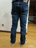 增致牛仔男士牛仔褲 男裝直筒百搭彈力修身長(cháng)褲 深藍 33碼 曬單實(shí)拍圖