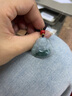艾選潮品緬甸A貨翡翠吊墜飄花佛公玉石玉墜送女友生日禮物新年禮物飄花佛公 曬單實(shí)拍圖