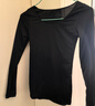 恒溫超薄發(fā)熱保暖的內衣女士秋冬季節的衣服秋褲套裝美膚衣打底衫 【上衣】黑色XL 無(wú)規格 曬單實(shí)拍圖