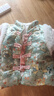 A 21 FUNB0-1歲女寶寶冬裝棉服10個(gè)月6嬰兒棉衣套裝冬季加厚幼兒棉襖二件套 綠色 碎花唐裝套裝 加厚 80 建議1-1.5歲 曬單實(shí)拍圖