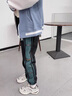 MR-90美式潮牌褲子男女款休閑褲純棉寬松束腳長褲青少年加絨男士衛(wèi)褲 黑色（NE01） XL （體重130-150斤） 曬單實(shí)拍圖