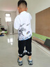 G.duck童裝漢服男童夏季中國風(fēng)兒童民族服裝小男孩唐裝小學(xué)生演出 白色8809- 110 適合身高100-110cm年齡4-5歲c 曬單實(shí)拍圖