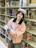 YOMC粉色翻領獨特超好看外套女裝2024新款春秋美式復古棒球服休閑夾克 【粉紅色】 M 45-55kg- 曬單實拍圖