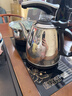 科樸全自動(dòng)上水泡茶具套裝茶臺(tái)一體電磁爐功夫茶壺茶盤燒水壺客廳家用 1.2L 黑色37*20 曬單實(shí)拍圖