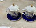 高淳陶瓷辦公室茶杯男士青瓷茶具水杯茶具青花盛世同春蓋杯送禮禮品盒裝專柜同款 盛世同春茶杯 曬單實拍圖