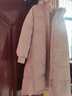 皮爾卡丹（pierre cardin）2025新款過(guò)膝新國(guó)標(biāo)羽絨服女中長(zhǎng)款冬大毛領(lǐng)寬松加厚白鴨絨外套 麥芽糖粉 真毛領(lǐng)  S 曬單實(shí)拍圖