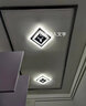 凱佐2024新款過道燈走廊燈簡約現(xiàn)代玄關(guān)燈入戶燈led創(chuàng)意吸頂燈陽臺燈 方形鹿頭款三色光 暗裝 曬單實拍圖