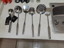 BangLeChef316不銹鋼鍋鏟套裝湯勺不粘鍋炒菜鏟子家用長(cháng)柄廚具鐵漏鏟全套 6件套316L廚具+304收納架 曬單實(shí)拍圖
