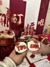 目送訂婚布置全套訂婚KT背景板訂婚布置擺件酒店客廳訂婚宴氣球裝飾 四季有你【擺臺十件】 訂婚背景布置大場景 曬單實拍圖