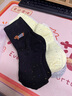 沂懿休閑襪子女運動中筒襪長襪保暖春秋ins高顏值可愛青少年潮流透氣 AB面動物蝴蝶結(jié)刺繡襪子【5雙】 曬單實拍圖