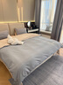 南極人被子褥子全套一整套八件套被子被芯床上四件套被套床單宿舍六件套 柔軟親膚加厚保暖 淺灰+卡其 1.5/1.8 床單款 七件套=四件套+6斤被+枕芯2 曬單實(shí)拍圖