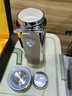 【銀杯】S999足銀水杯純銀內(nèi)膽茶杯高級(jí)高檔商務(wù)禮品銀杯子 方皮米色 手提皮箱 曬單實(shí)拍圖