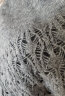 帕什 新款羊绒围巾女100%山羊绒镂空花型百搭围脖针织围巾 AT-2138 灰色 实拍图