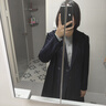 PORTS寶姿女裝氣質(zhì)淑女通勤長(zhǎng)袖純色長(zhǎng)風(fēng)衣LL9T007LWB008 丈青 L (8) 曬單實(shí)拍圖
