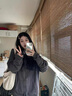 LDBE高級感開衫衛(wèi)衣外套女2024薄款春秋季美式復(fù)古寬松慵懶風(fēng)連帽上衣 深灰色【春秋薄款】 2XL （125-140） 曬單實(shí)拍圖