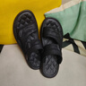木林森涼鞋夏季新款男鞋涉水兩用沙灘鞋開(kāi)車(chē)休閑軟底拖鞋踩屎感一字涼拖 黑色 41 （標準皮鞋碼） 曬單實(shí)拍圖