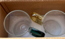 炊大皇玻璃杯耐热茶杯牛奶果汁杯加厚杯子320ml 2只装（绿色+黄色 实拍图