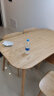 源氏木语 实木餐桌现代简约家用饭桌北欧小户型餐厅桌子橡木 原木色餐桌1.4米+圆弧餐椅*4 晒单实拍图