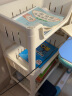 喻品可移动书架收纳架学生卧室储物零食玩具小推车置物架  ZW90三层 实拍图