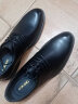 奥康（Aokang）男鞋牛皮皮鞋男士商务正装圆头系带低帮鞋子 黑色内增高皮鞋 42 实拍图