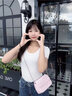 Carun klavn CK輕奢包包女包單肩包斜挎包女生生日禮物七夕情人節禮物送女友 粉色 曬單實(shí)拍圖
