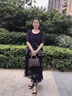 俞兆林 媽媽夏裝套裝年輕中年婦女夏季新款寬松上衣服中老年女裝洋氣短 灰色 XL (建議90-105斤） 曬單實拍圖