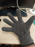 秋冬保暖搖粒絨手套男女款抓絨騎行加厚手套 深灰色 曬單實(shí)拍圖
