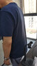 恒源祥含桑蠶絲t恤男圓領(lǐng)春夏裝半袖中年男士短袖打底休閑運(yùn)動(dòng)耐水洗 藏青 180/100A/XXL 推薦140-160斤 曬單實(shí)拍圖