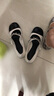 CHARLES&KEITH優(yōu)雅拼色粗跟瑪麗珍鞋子女鞋生日禮物女七夕禮物CK1-60580265 White白色 39 曬單實拍圖