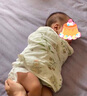 籌穎【京東快遞 現(xiàn)貨速發(fā)】防驚跳包巾超薄港親新生嬰兒睡袋夏季紗布 嗨比兔（紗布薄款）室溫30度以上 S碼（適合寶寶年齡0-6個(gè)月） 曬單實(shí)拍圖