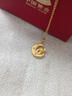 中國黃金（CHINA GOLD）黃金吊墜足金星月狐貍項鏈金掛墜生日禮物跨年禮物送女生 足金吊墜（約1.6g）+S925鏈 曬單實(shí)拍圖