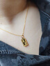 中國(guó)黃金（CHINA GOLD）黃金吊墜女足金小金條項(xiàng)鏈小金磚首飾七夕情人節(jié)生日禮物送女友 小金條吊墜 約1.1g【贈(zèng)銀鏈+甄選禮盒】 曬單實(shí)拍圖