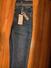 啄木鳥(niǎo)（TUCANO）淺色牛仔褲女中年中年春秋小腳褲修身高腰彈力松緊腰小個(gè)子九分褲 藍色2106(九分褲) L 28 【95105斤】 曬單實(shí)拍圖