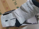 花花公子（PLAYBOY）男士襪子中筒純棉春夏抗菌透氣吸汗長(cháng)襪運動(dòng)全棉 黑色 上青 白色 淺灰 深灰 均碼 曬單實(shí)拍圖