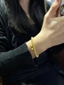半粒沙金手鐲手鏈女金手鏈轉運珠兩世歡蓮蓬古法手鏈仿真送女友生日禮 蓮蓬款5n（彈力繩） 曬單實拍圖