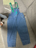 嘟嘟家寶寶牛仔背帶褲春裝男童休閑褲小童童裝卡通女童褲子洋氣寬松vip 牛仔藍 110 曬單實(shí)拍圖