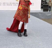 芭比童鞋女童春秋馬丁靴單里短筒皮靴兒童百搭黑色靴子DA6569黑色30碼 曬單實(shí)拍圖