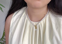 迪后（Dirholl）輕奢OT扣珍珠項(xiàng)鏈女氣質(zhì)頸鏈小眾鎖骨鏈高級情人節(jié)生日禮物送女友 輕奢法式OT扣澳白貝珠項(xiàng)鏈【順豐空運(yùn)  為愛加速】 曬單實(shí)拍圖